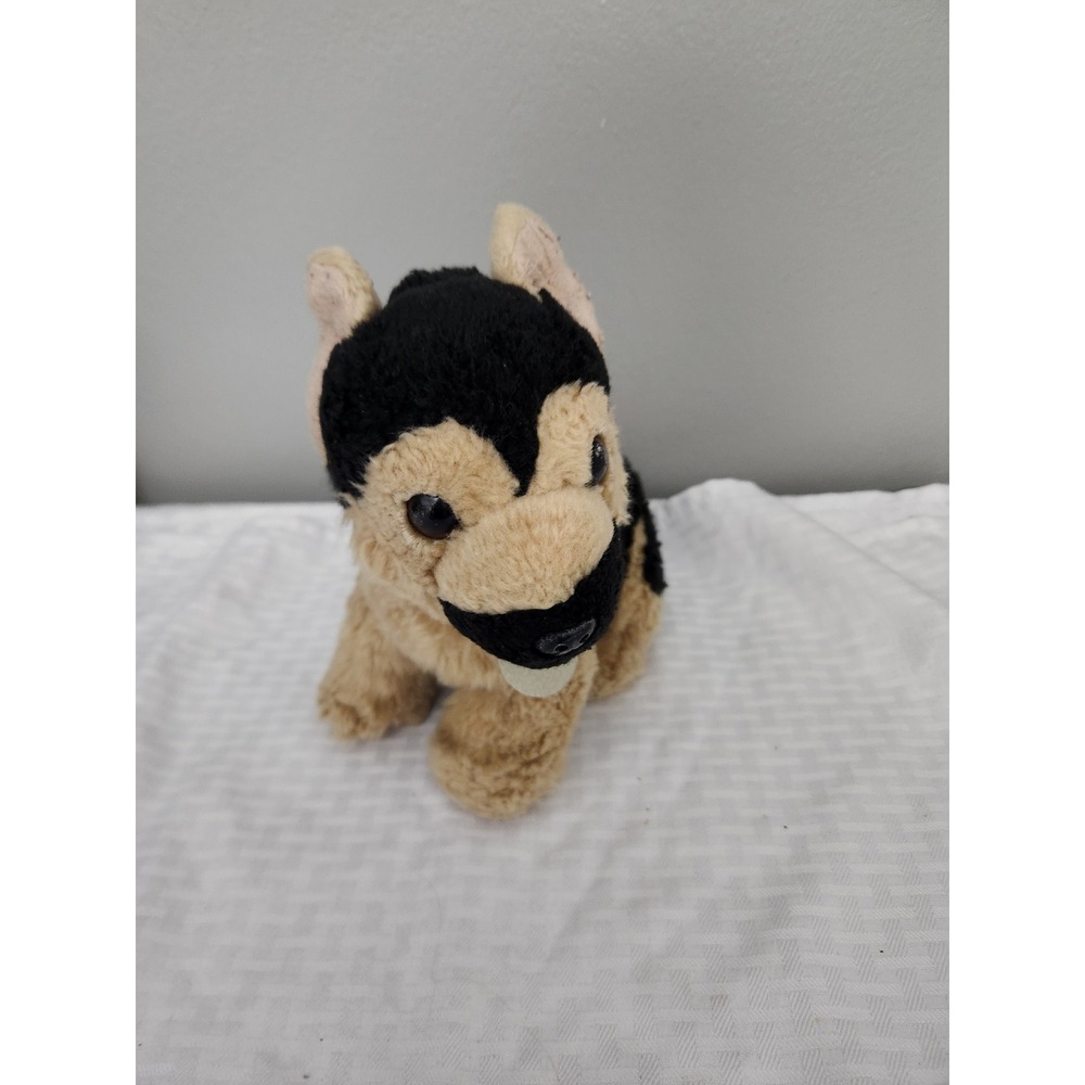 Aurora‎ Miyoni Tots German Shepherd Puppy Plush Stuffed Animal Black Tan Dog